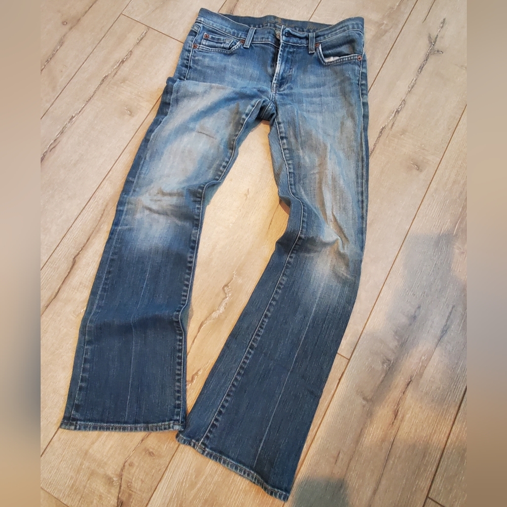 Vintage 7 for all mankind jeans flip flop; size 27;